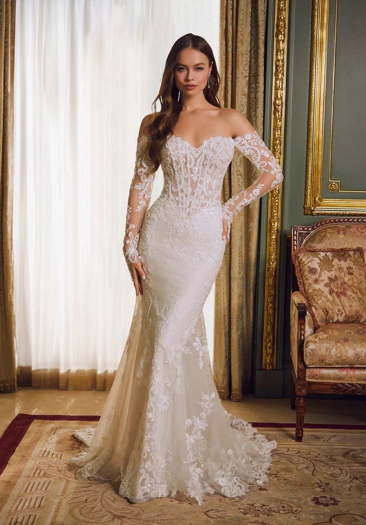 Photo of Model Wearing a Morilee Gown