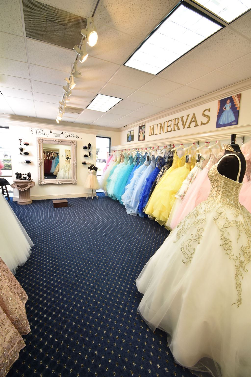 Minerva's Bridal Orlando showroom